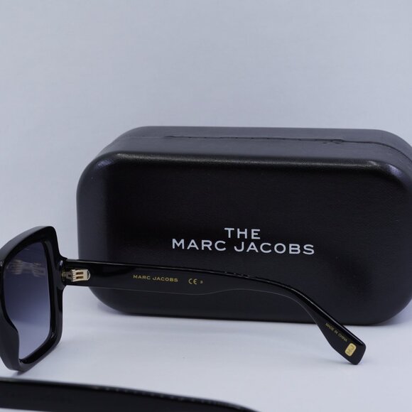 Marc Jacobs MJ 1034/S 0RHL 9O Square Sunglasses - Black/Grey Gradient - Picture 4 of 8